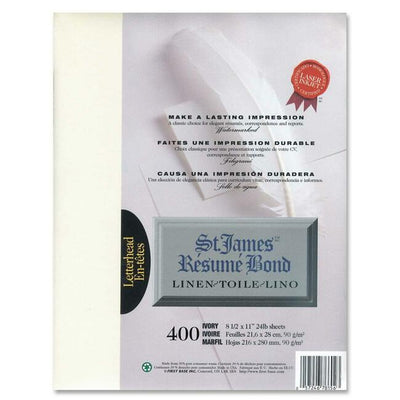 Linen Resume Paper (Ivory), Zazzle