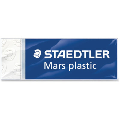 Qty = 1 Box of 20: Staedtler Mars Plastic White Vinyl Eraser P/N 526 50 UP